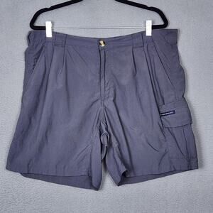ExOfficio Shorts Mens Large Nylon Cargo Hiking Lightweight Zip Pocket Outdoor